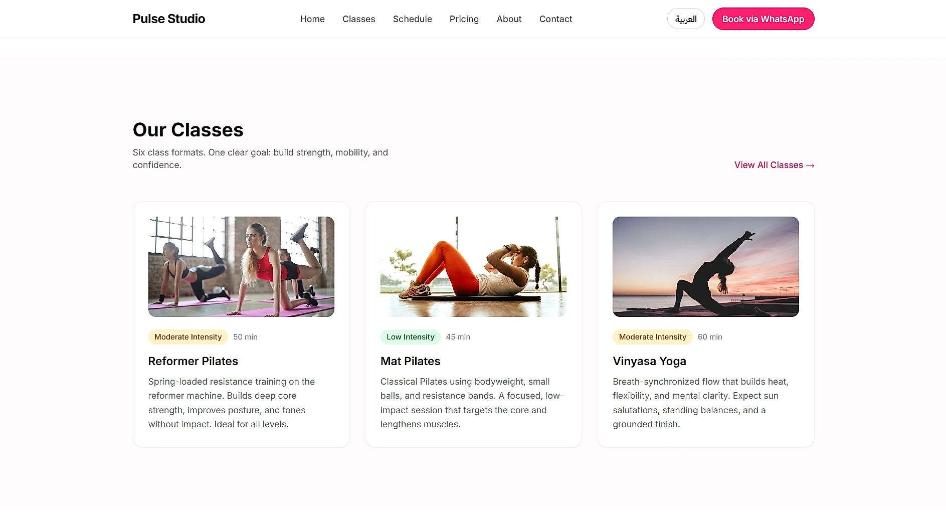 Class formats